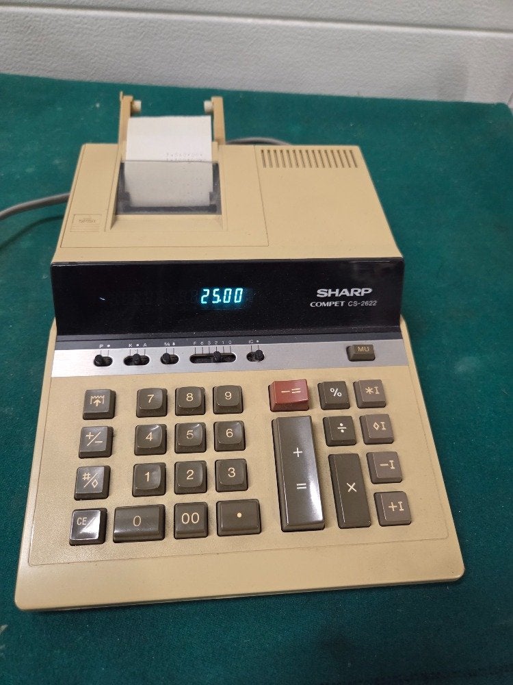 sharp compet cs-2622 print calculator, Ophalen of Verzenden, 'T Olde Gre-j, Info@toldegrej.nl, Endepoelstraat 20f Didam