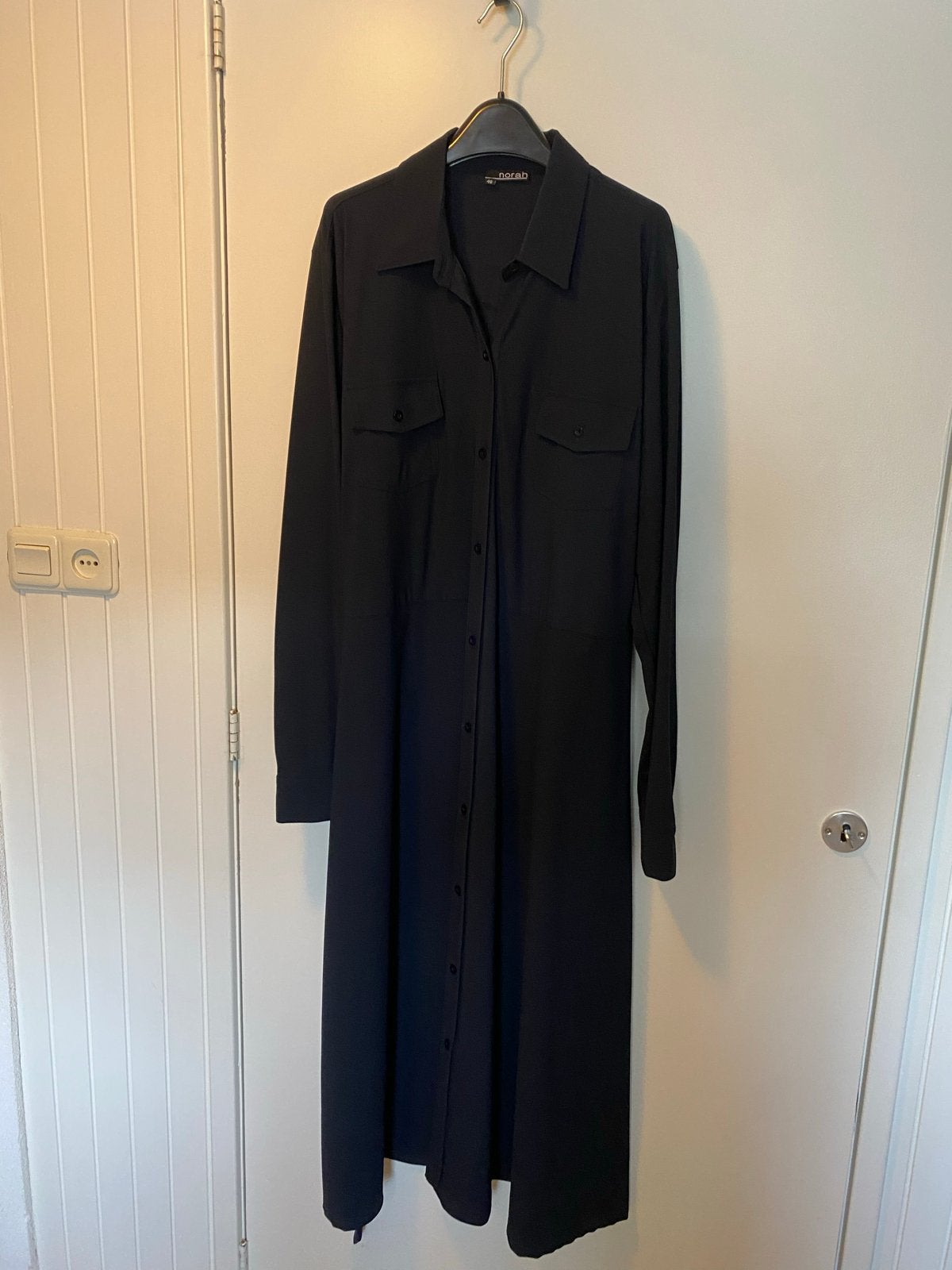 Norah donkerblauwe Maxi Jurk Maat 46 travelstof, Kleding | Dames, Blauw, Maat 46/48 (XL) of groter, Nieuw, Ophalen of Verzenden