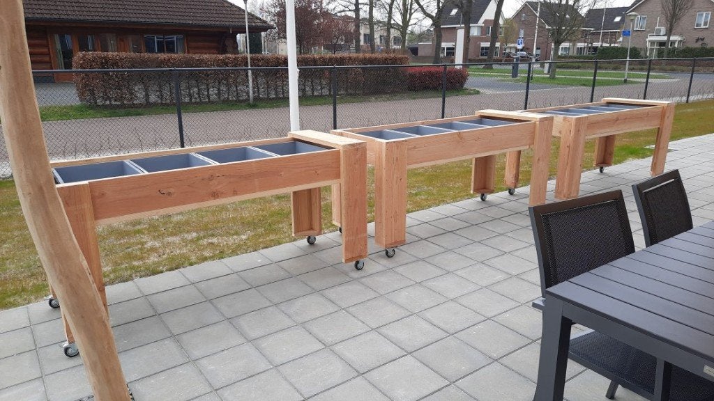 Verrijdbare kweektafel douglas, Tuin en Terras, Ophalen, 100 cm of meer, Nieuw, Binnen
