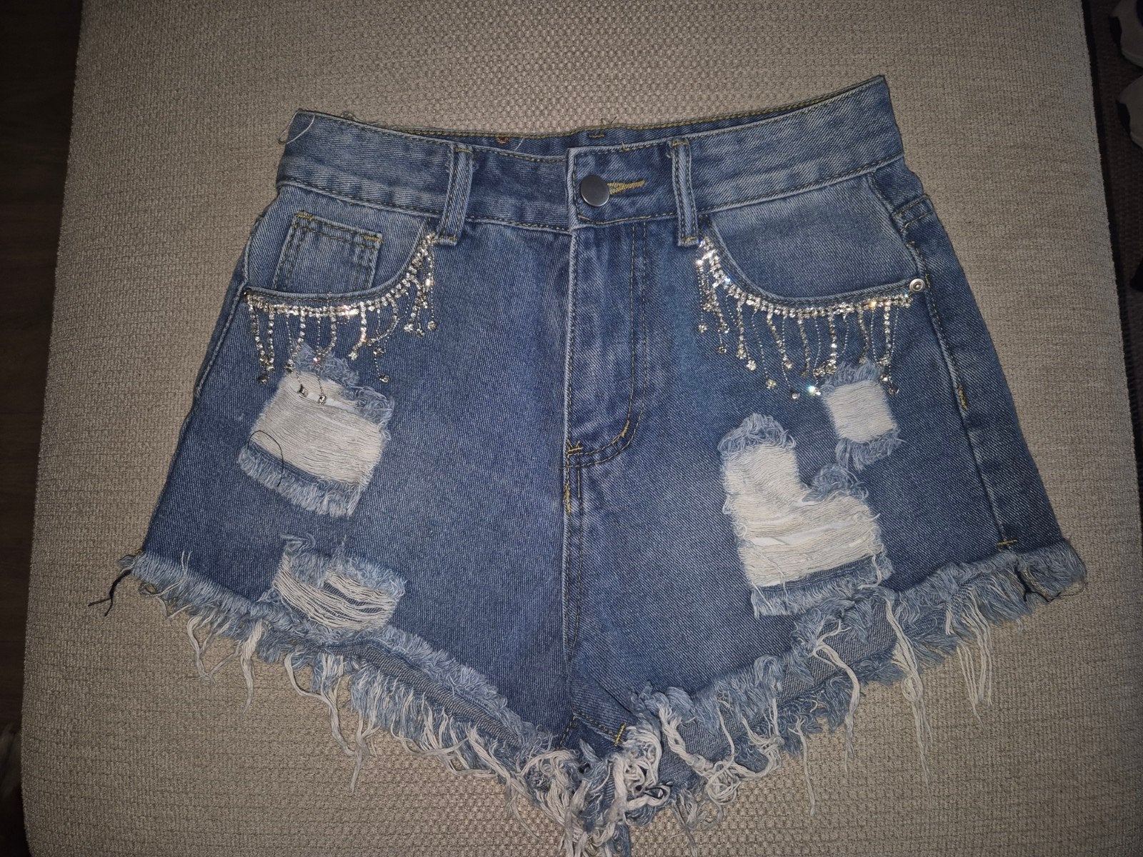 Nieuwe spijkerbroekje maat S - New Collection, Kort, Blauw, Nieuw, Ophalen of Verzenden