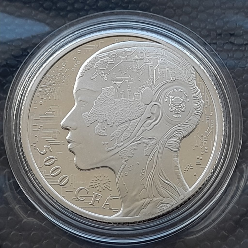 2023 Artificial Intelligence AI 1 1oz silver BU, Ophalen of Verzenden, Overige landen