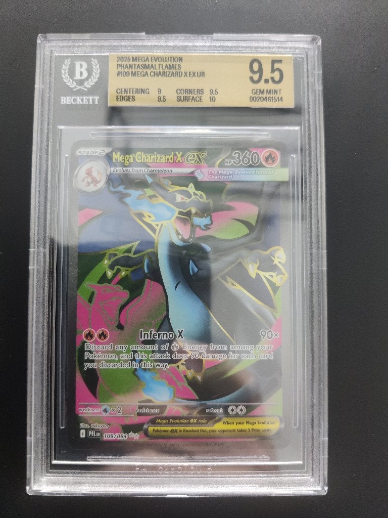 Mega Charizard x ex bgs 9,5, Ophalen of Verzenden, Nieuw