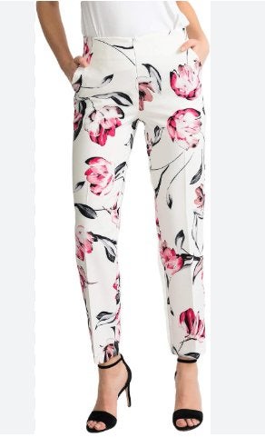 Joseph Ribkoff chique gebloemde stretch broek mt 38, Maat 38/40 (M), Overige kleuren, Verzenden, .