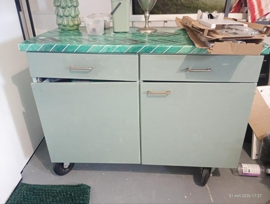 Kluskastje op wielen, Ophalen, Gebruikt, 100 tot 150 cm, Minder dan 100 cm