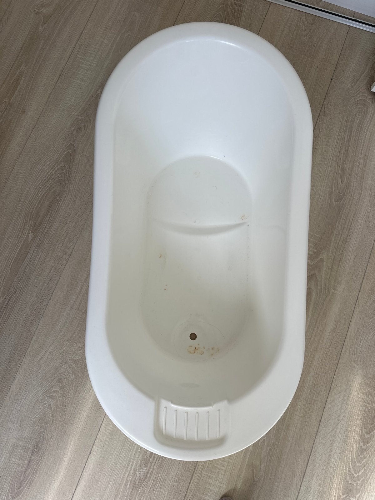 Wit babybadje, Gebruikt, Badje, Standaard, Ophalen