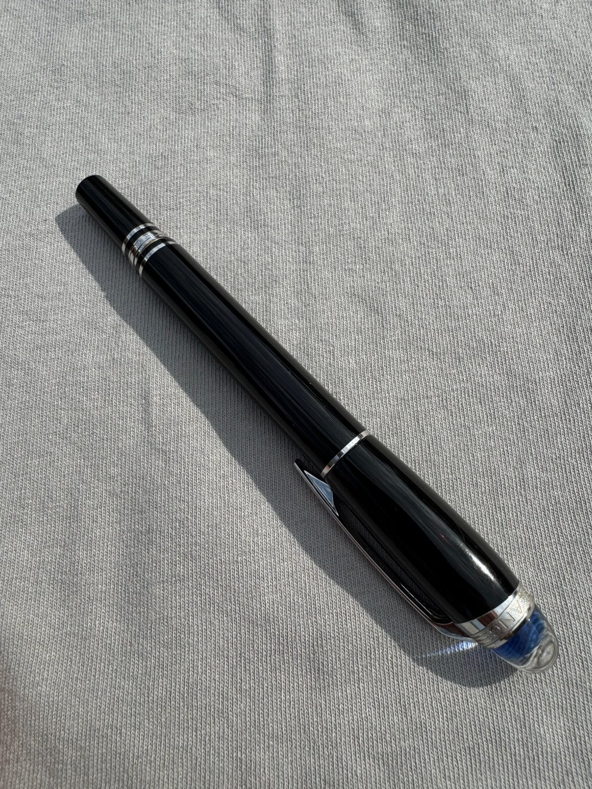 Montblanc Starwalker Precious Resin Rollerball blauwe Dome, Ophalen of Verzenden, Zo goed als nieuw, Overige typen, Mont Blanc