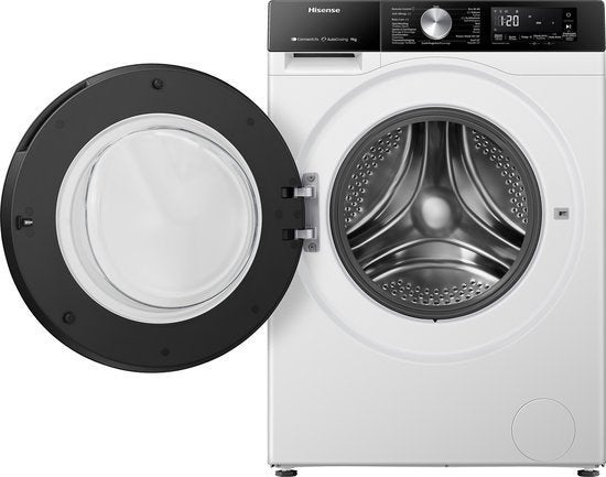 Hisense wasmachine 3S Serie WF3S9045BW3/BLX - Wit, 1200 tot 1600 toeren, 8 tot 10 kg, Nieuw, Hisense Nederland