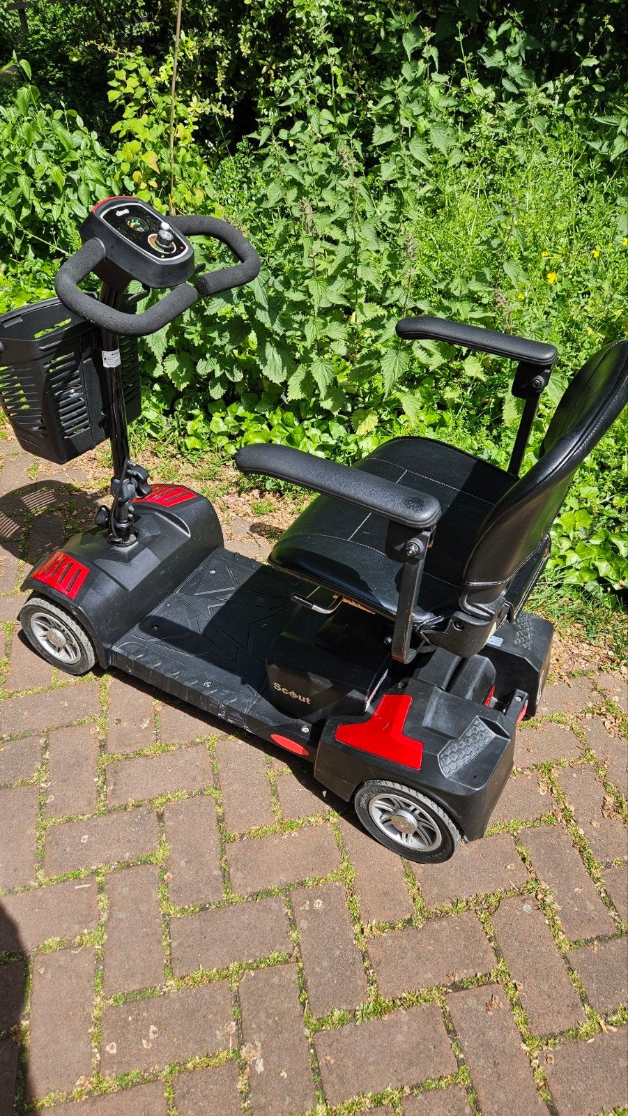 Drive Scout kleine opvouwbare reis scootmobiel, Diversen, Rolstoelen, Gebruikt, Elektrische rolstoel, Inklapbaar, Ophalen