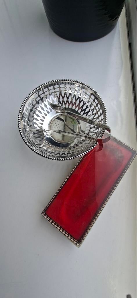 Zilverkleurige mand met tang, Antiek en Kunst, Ophalen of Verzenden, Zilver