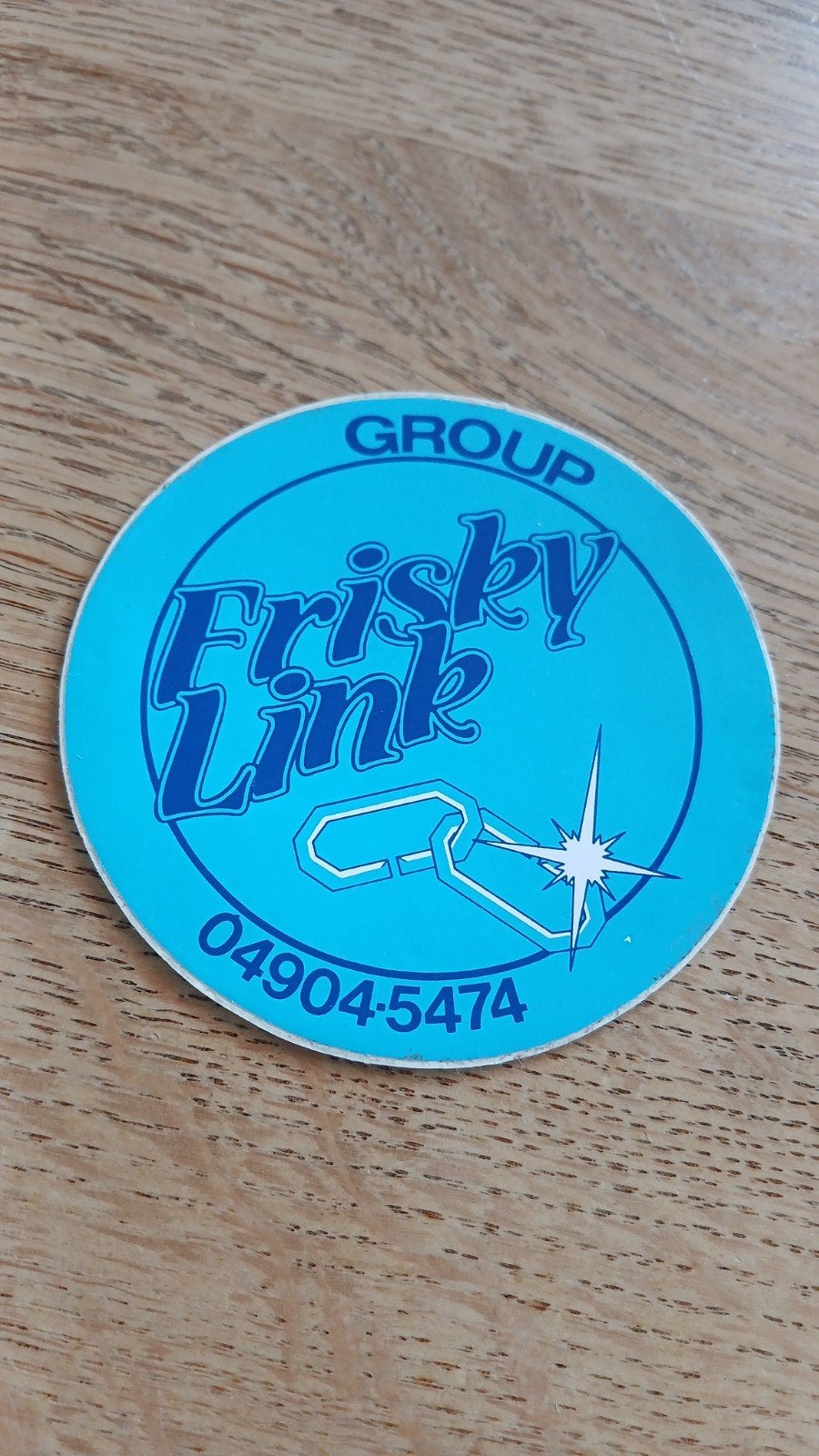 Sticker amusementsorkest Frisky Link, 04904- WAALRE, Ophalen of Verzenden, Zo goed als nieuw