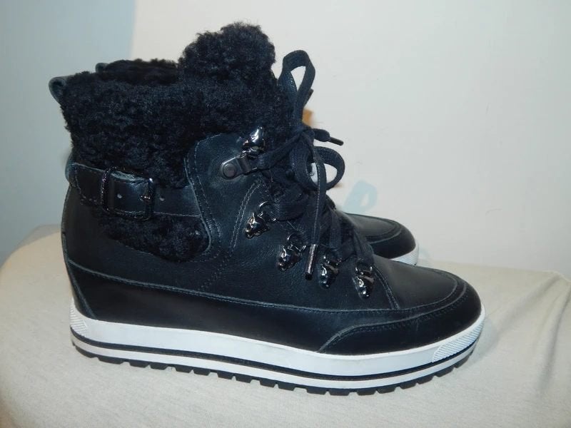 Marccain fijne gevoerde schoenen hardware tijgers warm 37, Verzenden, Zwart, Marccain, Sneakers of Gympen