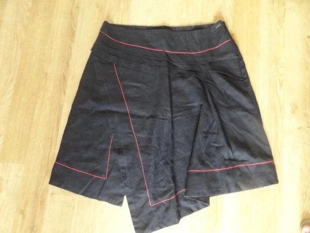 Prachtige linnen rok Didi.Maat L.Nieuw,, Verzenden, Zwart, Maat 42/44 (L), Nieuw