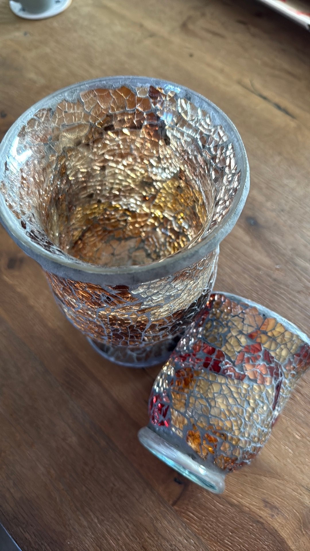 Mozaïek glas kaars, Ophalen, Gebruikt, Meerkleurig, Overige typen
