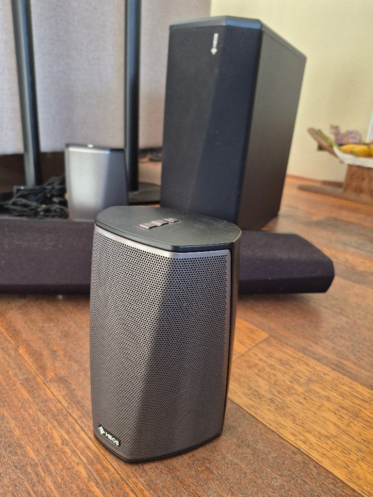Denon HEOS 5.1 Home Cinema Set met Vogel's vloerstatieven, Audio, Tv en Foto, Soundbars, Ophalen, Met externe subwoofer, Gebruikt