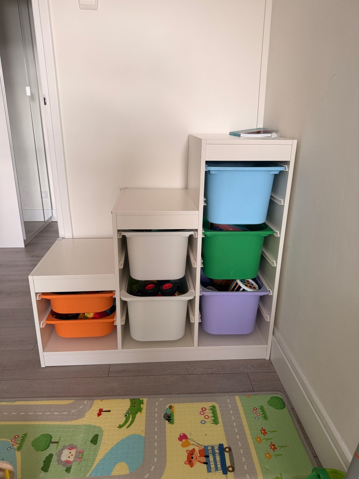 IKEA TROFAST opbergcombinatie met boxen, Ophalen, Zo goed als nieuw, Kast