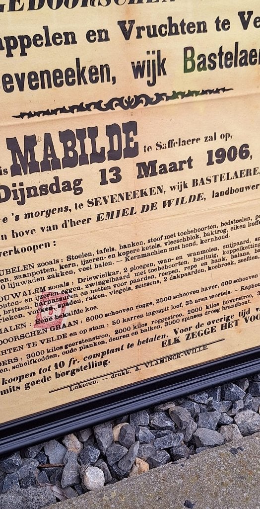 Toffe antieke affiches vanuit België van openbare verkooping, Ophalen, Met lijst, A1 t/m A3, Overige onderwerpen