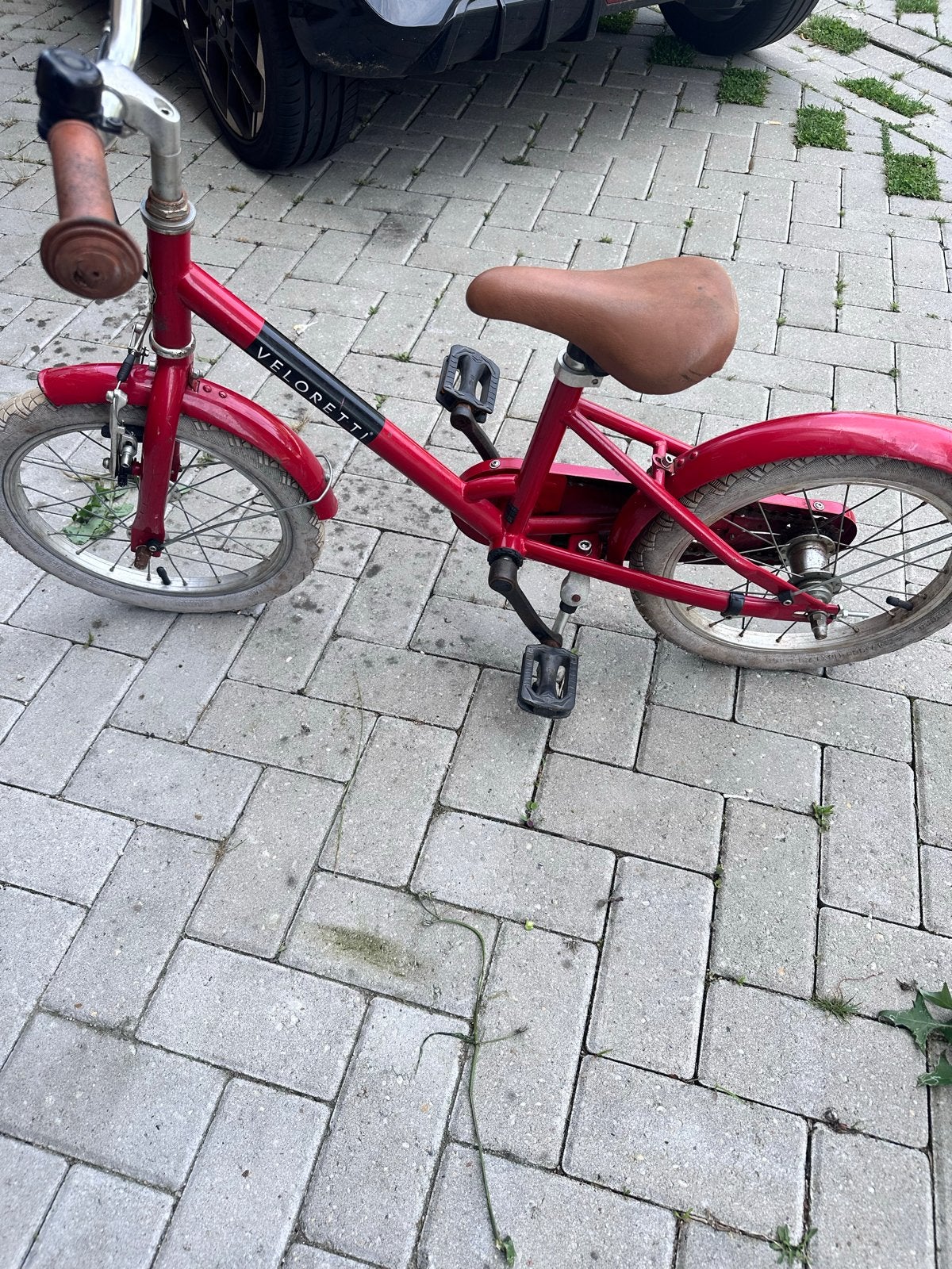 Veloretti Maxi Kinderfiets - Mooi Rood & Stevig, Ophalen, Gebruikt, Terugtraprem, 16 tot 20 inch