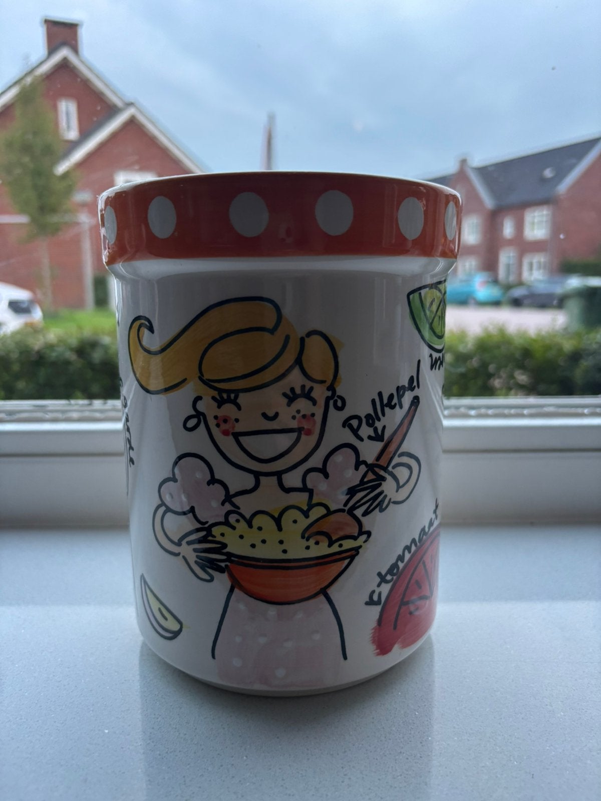 Blond Amsterdam pollepel pot, Ophalen, Zo goed als nieuw