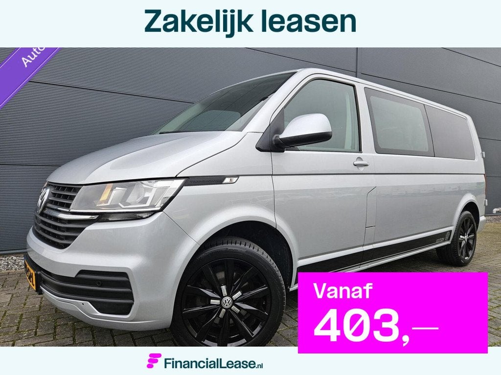 Volkswagen Transporter 2.0 TDI L2H1 DC Cruise 150pk Glaslook, Automaat, Gebruikt, Euro 6, 4 cilinders