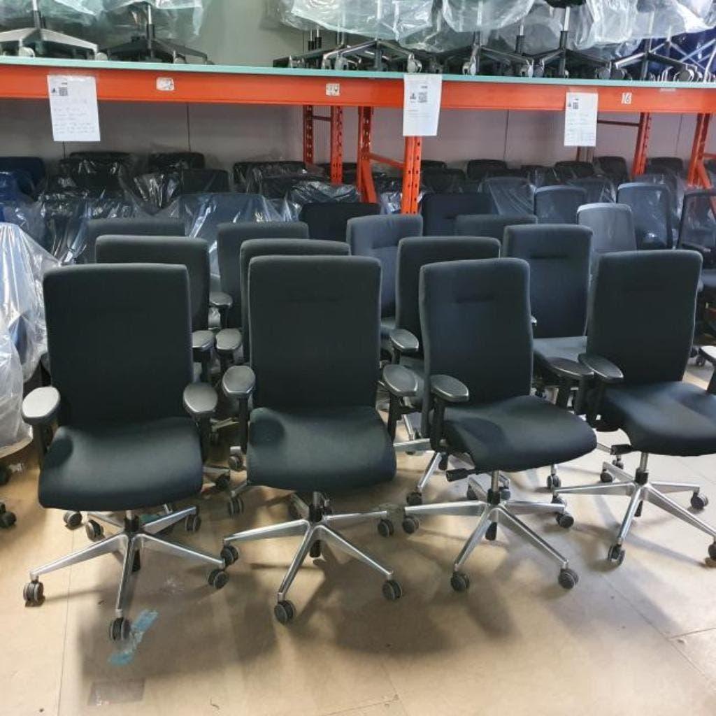 Grote Partij bureaustoelen Rovo XP 4015 met NIEUWE stof, Huis en Inrichting, Bureaustoelen, Ophalen, Ergonomisch, Gebruikt, Zwart