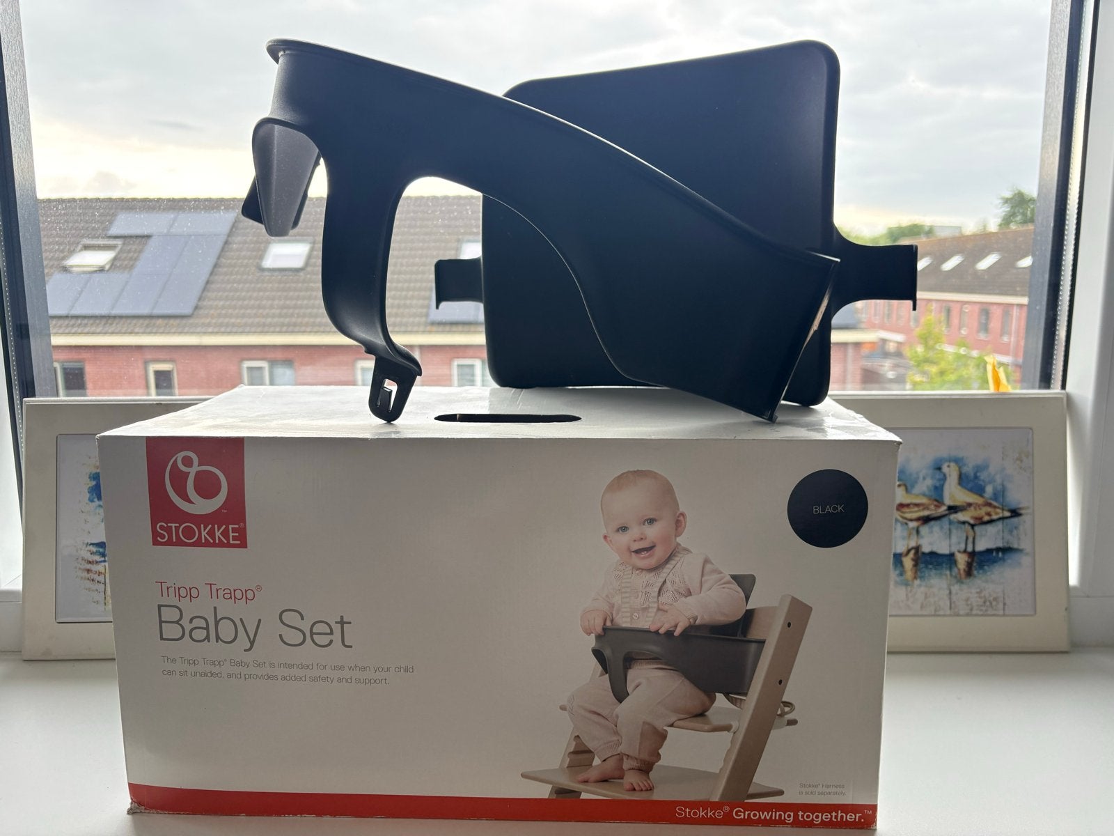 Stokke Tripp Trapp Baby Set - Zwart, Ophalen, Zo goed als nieuw, Meegroeistoel, Stoelverkleiner
