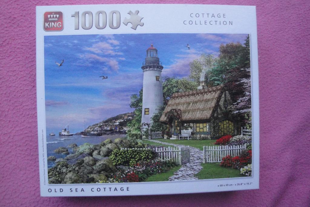 KING COTTAGE COLLECTION PUZZLE 1.000 stukjes voor 2,50euro, Ophalen of Verzenden, 500 t/m 1500 stukjes, Zo goed als nieuw, Legpuzzel