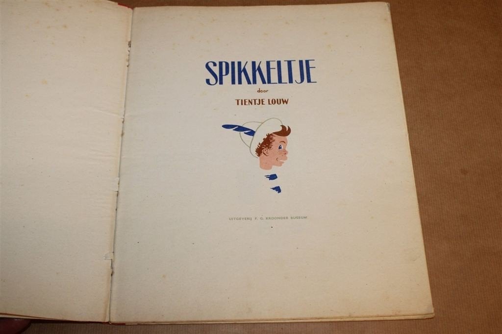 Spikkeltje — Vintage Prentenboek Tientje Louw 1948, Ophalen of Verzenden, Gelezen