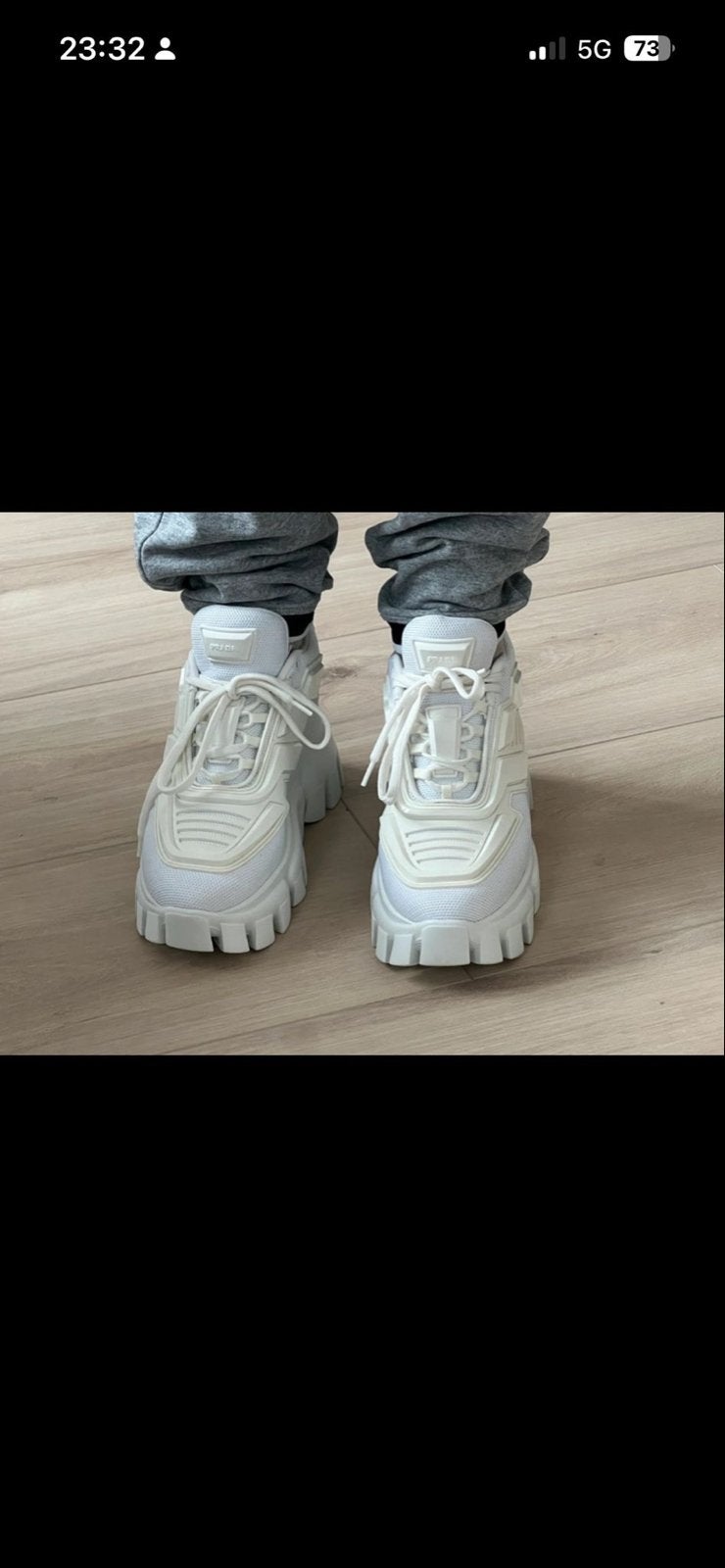 Prada Cloudbust Thunder Sneakers Wit Maat 39, Wit, Nieuw, Ophalen of Verzenden, Sneakers of Gympen