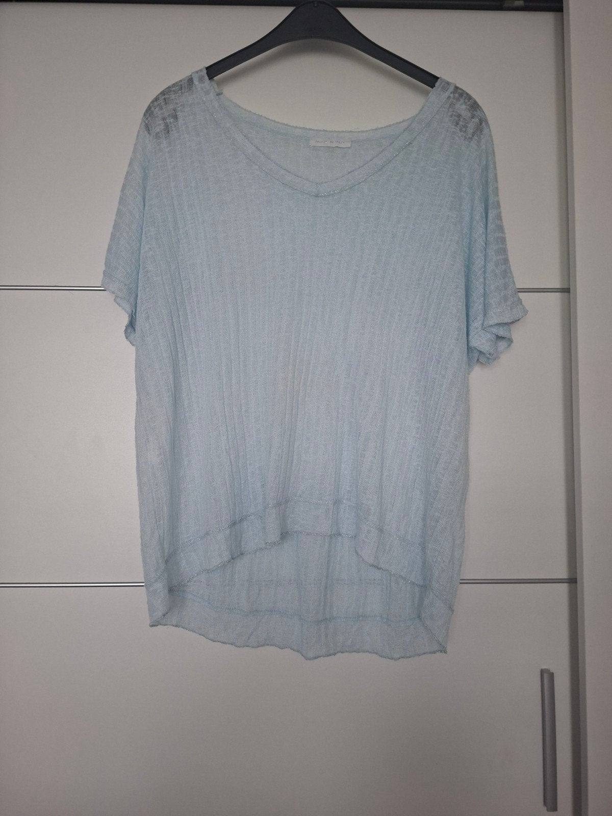 Leuk shirt L, Blauw, Maat 42/44 (L), Ophalen of Verzenden, Zo goed als nieuw