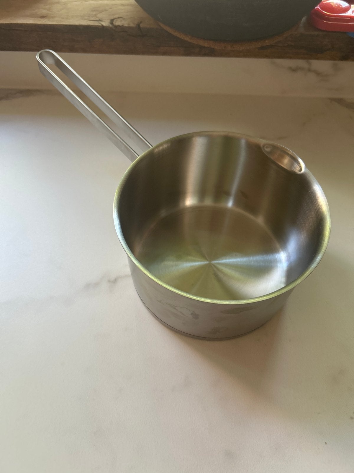 Blokker RVS Steelpan - 1.5L - Geschikt voor Inductie, Ophalen of Verzenden, Zo goed als nieuw, Rvs, Kookpan