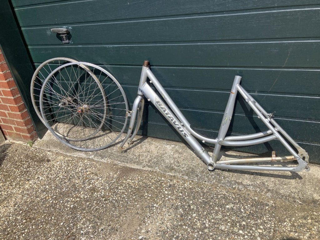 Batavus Sioux frame 53 cm. + wielen, Fietsen en Brommers, Fietsonderdelen, Frame, Gebruikt, Batavus, Toerfiets