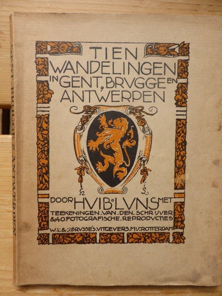 tien wandelingen Gent, Brugge, Antwerpen, Boeken, Reisgidsen, Fiets- of Wandelgids, Ophalen of Verzenden, Benelux, Gelezen