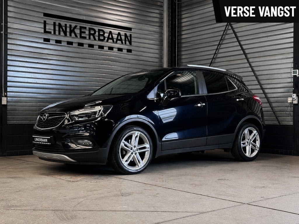 Opel Mokka X 1.4 Turbo Innovation | Panodak | LED | Camera |, Gebruikt, Met garantie (alle), Blauw, Leder