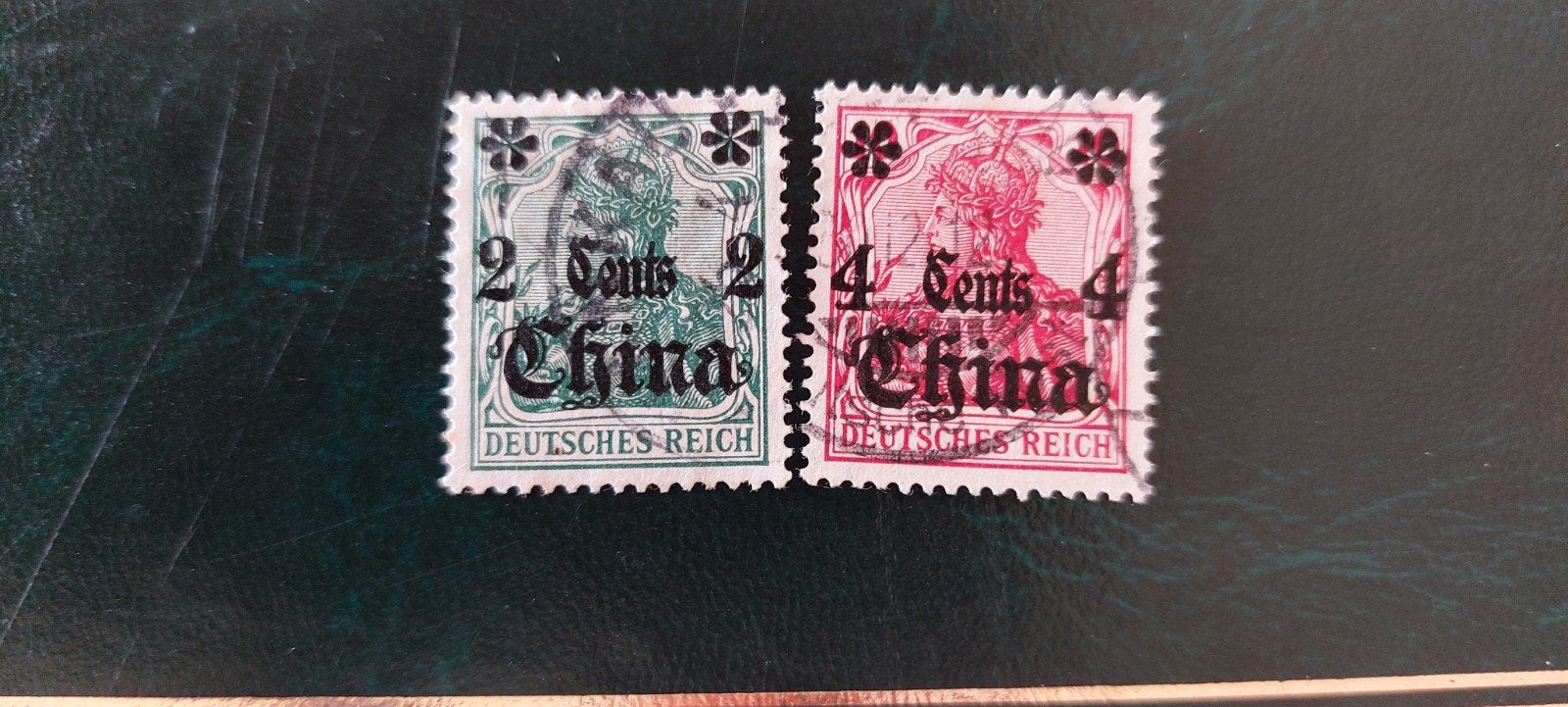 Duitse rijk opdruk china, Postzegels en Munten, Ophalen of Verzenden, Gestempeld