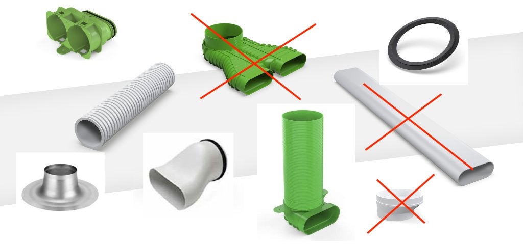 Duco DucoFlex - onderdelen ventilatiesysteem, Ophalen of Verzenden, Nieuw, Ventilator en Afzuiger