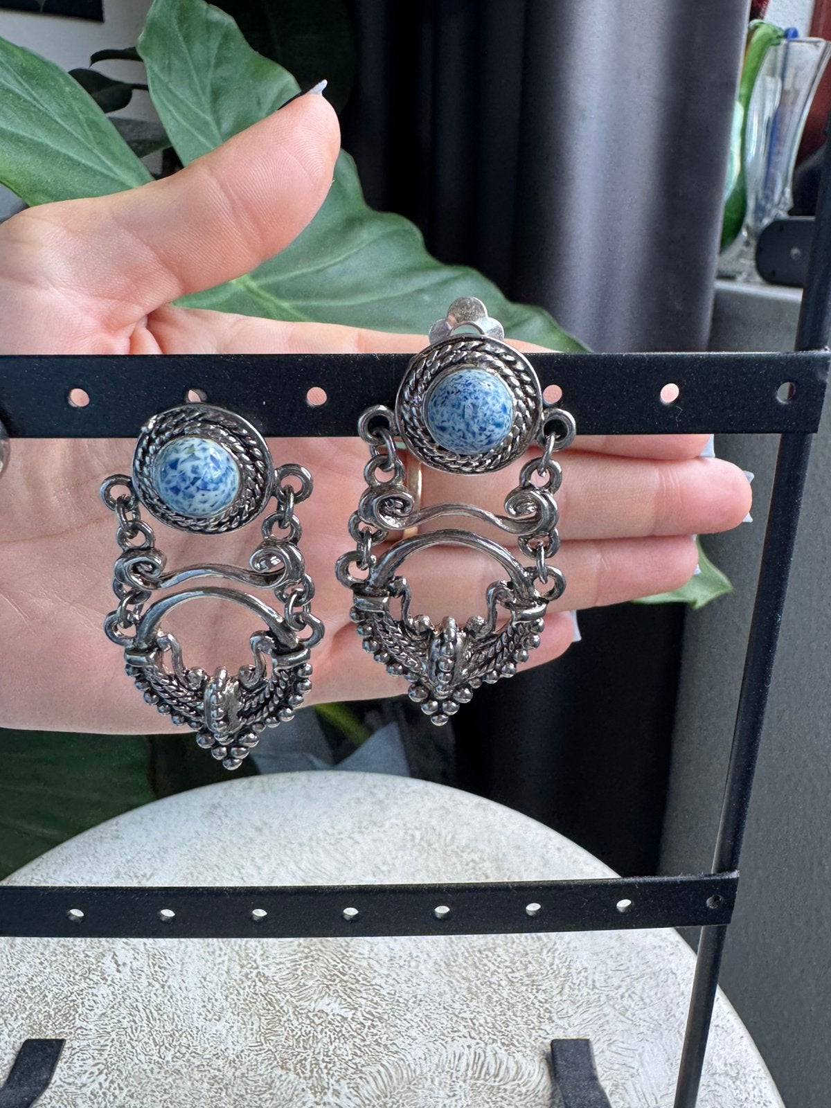 MOSAIQUE PARIS Earrings Vintage French Designer, Verzenden, Zo goed als nieuw, Overige materialen