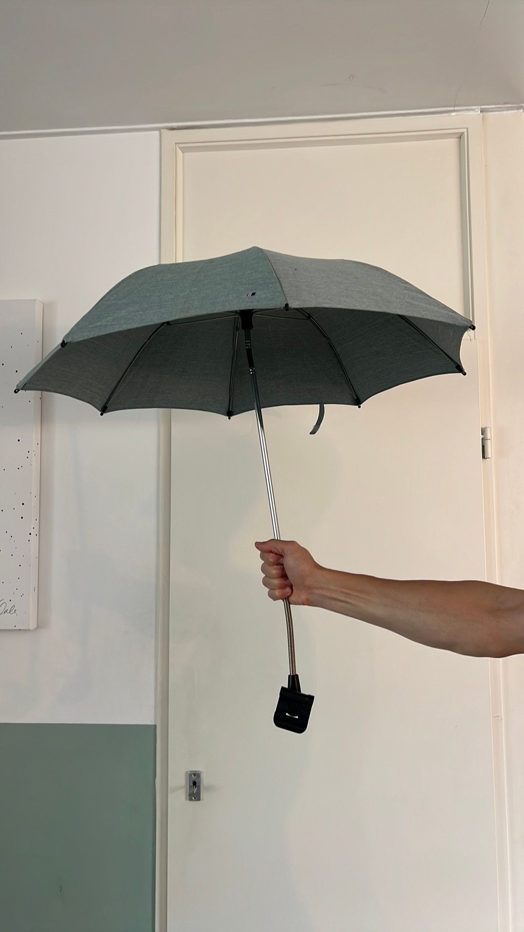 Parasol van Dubatti (groen/blauw), Ophalen of Verzenden, Zo goed als nieuw, Groen