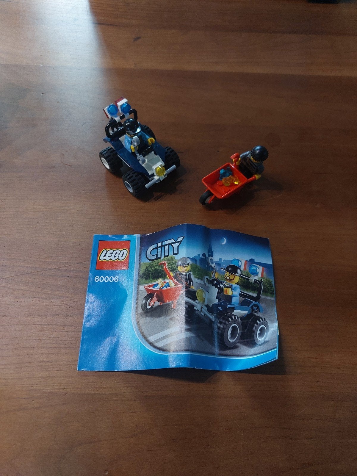 Lego politie quad set 60006, City, Lego, Ophalen of Verzenden, Zo goed als nieuw