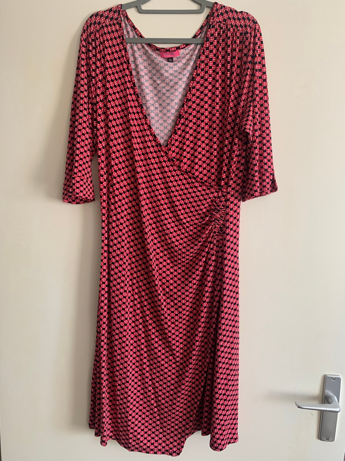 Tantilly Jurk Rood Roze Maat XL, Kleding | Dames, Maat 46/48 (XL) of groter, Ophalen of Verzenden, Gedragen, Tantilly