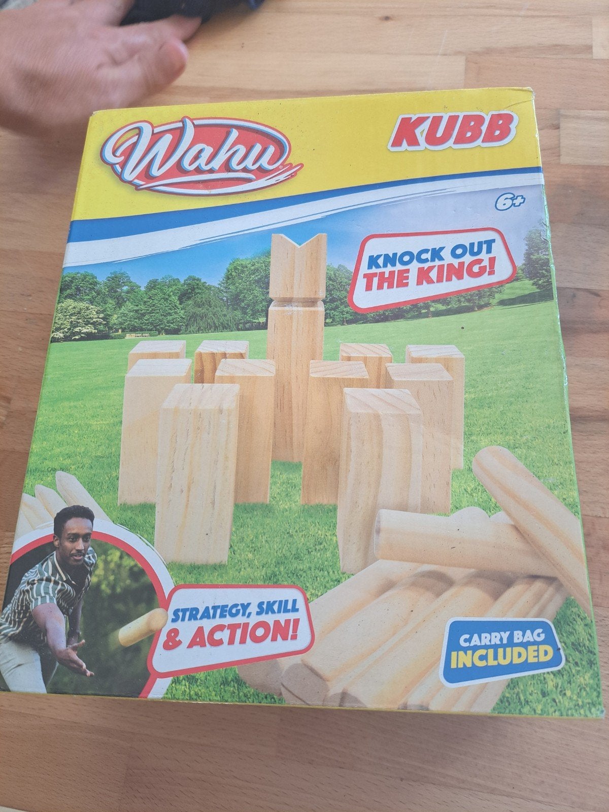 Wahu Kubb Houten Werpspel, Ophalen of Verzenden, Zo goed als nieuw