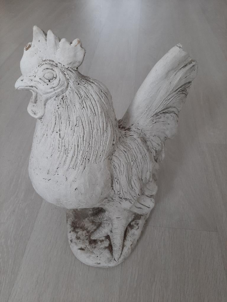 Betonnen haan, Tuin en Terras, Ophalen, Gebruikt, Beton, Dierenbeeld