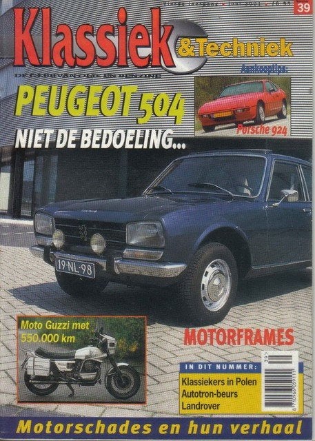 Klassiek & Techniek 39 2001 : Peugeot 504 - Porsche 924, Ophalen of Verzenden, Gelezen, Algemeen