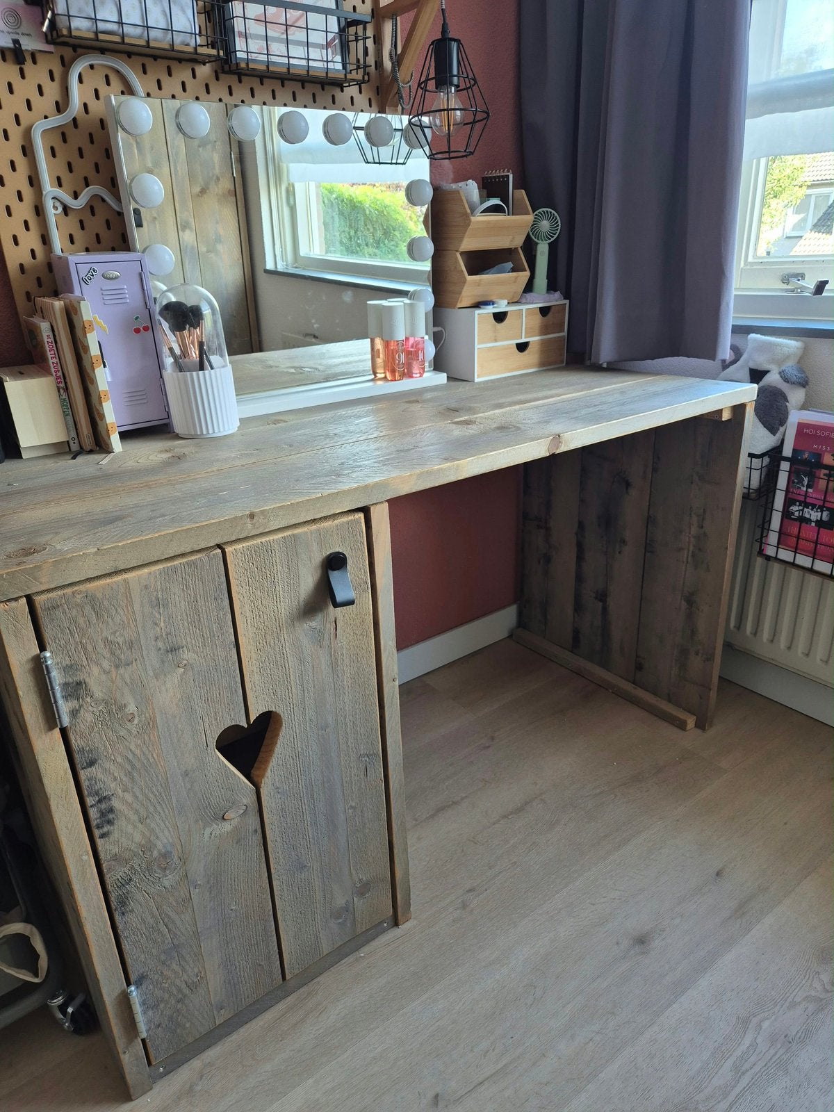 Steigerhout bureau, Huis en Inrichting, Ophalen of Verzenden, Zo goed als nieuw