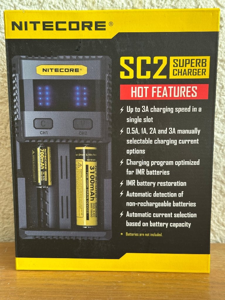 Nitecore SC2 Superb Charger Snellader met USB - Nieuw, Ophalen of Verzenden, Nieuw