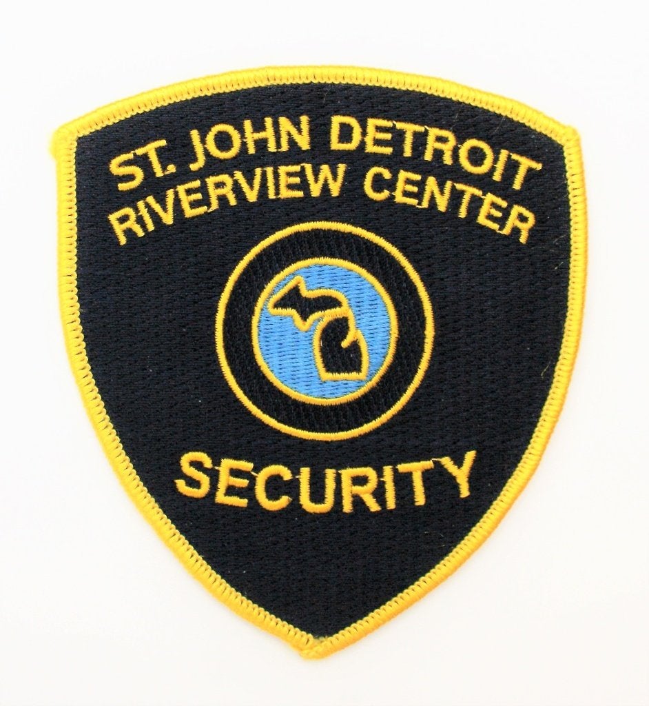 Embleem - Patch US St John Detroit Security, Ophalen of Verzenden, Overige soorten, Amerika, Embleem of Badge