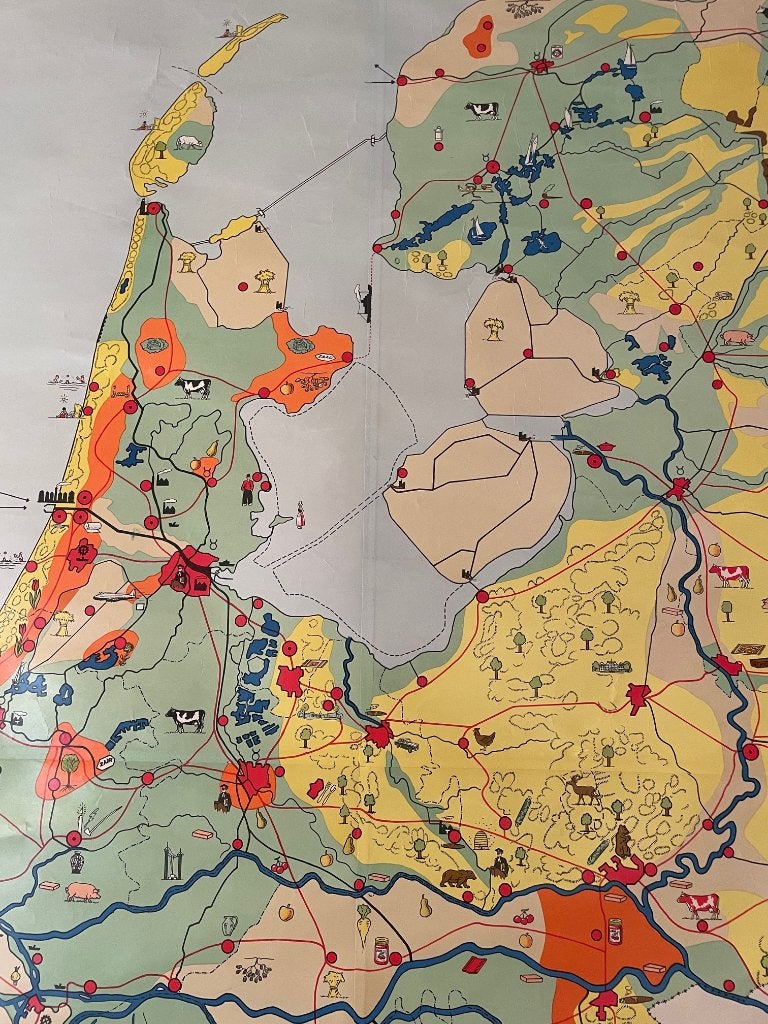 Wandkaart Nederland, Ophalen, Aardrijkskunde