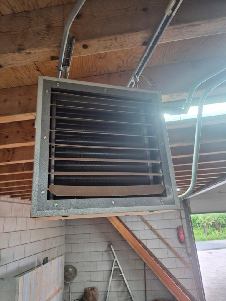 Cv gestookte  luchtverwarmer 17 kW, weinig draaiuren, Ophalen of Verzenden