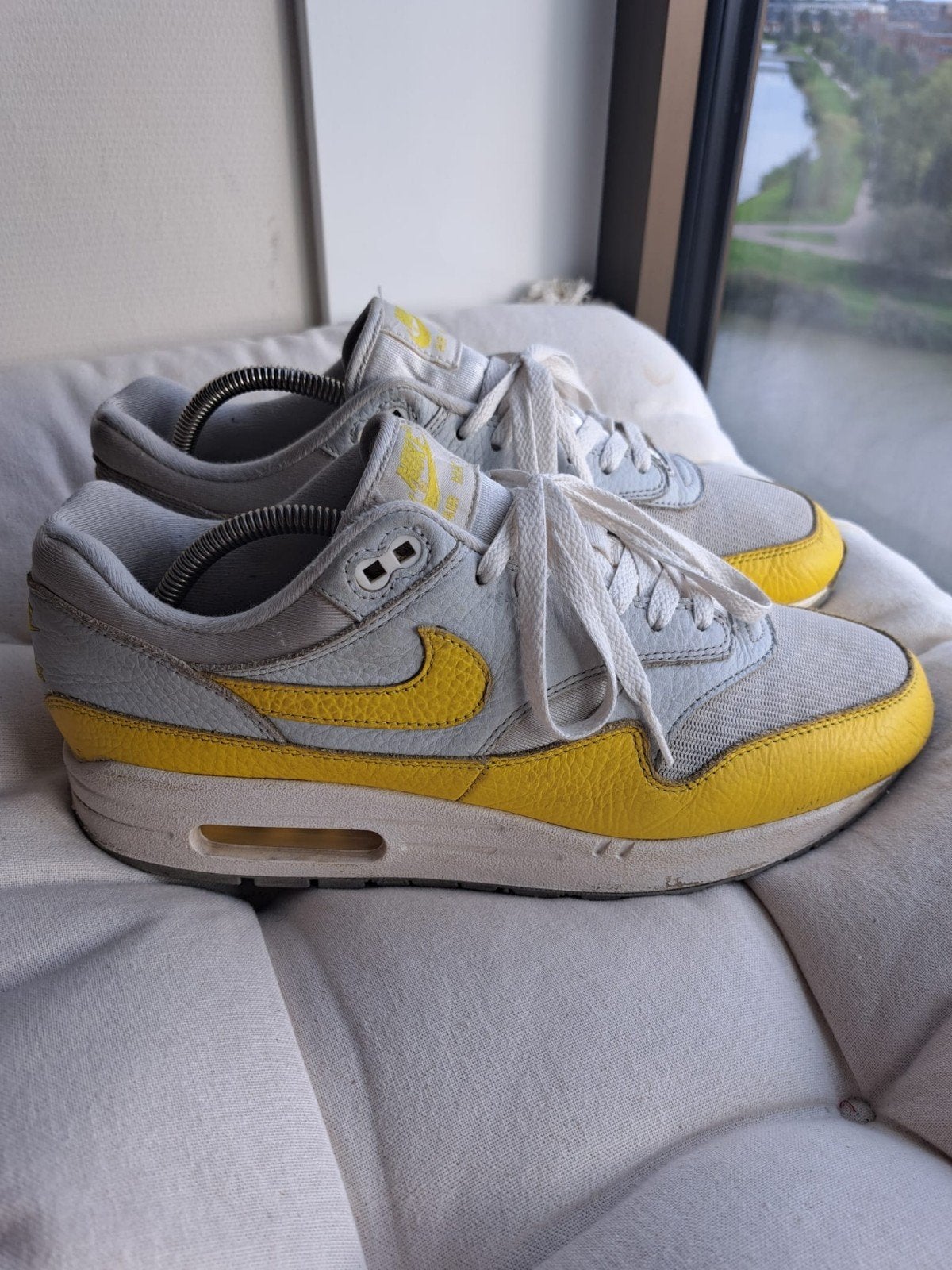 Nike Air Max 1 'Tour Yellow' M45 W44,5, Kleding | Heren, Ophalen of Verzenden, Overige kleuren, Nike