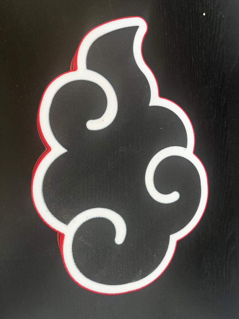Akatsuki logo Naruto 3D geprint, Ophalen of Verzenden, Nieuw