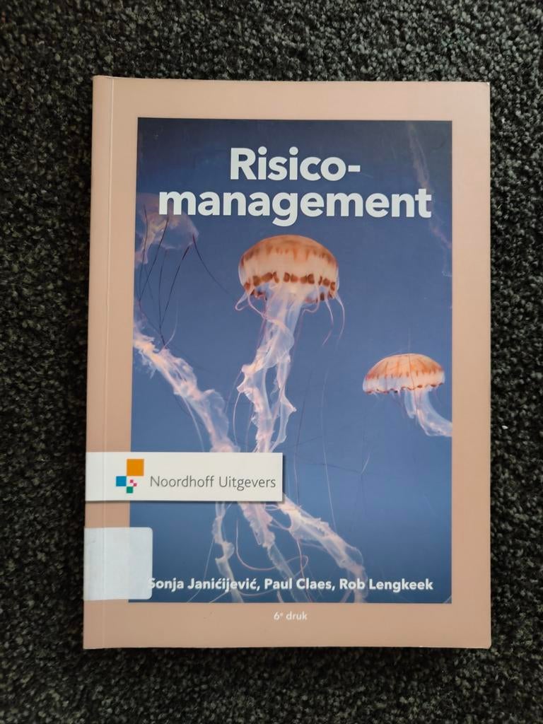 Risicomanagement - 6e druk - Noordhoff Uitgevers, Zo goed als nieuw, HBO, Ophalen of Verzenden, Sonja Janičijević, Paul Claes, Rob Lengkeek
